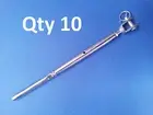 10 X TURNBUCKLE FORK SWAGE 316 MARINE GRADE STAINLESS STEEL BALUSTRADE VERANDAH