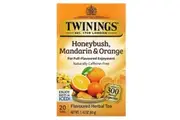 Twinings, Flavored Herbal Tea, Honeybush, Mandarin & Orange, Caffeine Free, 20 Tea Bags, 1.41 oz (40 g)