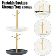 Desktop Storage Organizer Key Holder Rack for Entryway Living Room Tray Stand AU