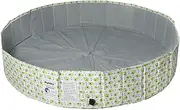 PaWz 120cm Pet Dog Swimming Pool Cat Portable Bathtub Kid Shower Washing Foldable Summer Outdoor, Leakproof PVC Swimming Pool, Dogs Pets Cats Bathing Tub, Spacious Interior, Drainage Valve