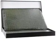 de Burg 4 Piece Table Place Mat Set Placemat with Croc Pattern - Green