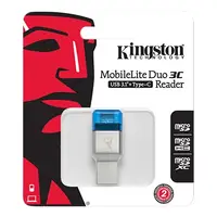 在飛比找iOPEN Mall優惠-金士頓 Kingston MicroSD 雙頭讀卡機 Typ