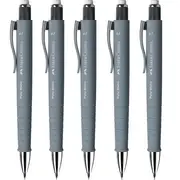 Faber-Castell Polymatic Mechanical Pencil Pacer 0.7mm (Grey) [5 Pack]