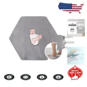 Premium Baby Play Mat - Thick Non-Slip Crawling Mat 52x48 in Soft Coral Velvet
