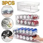 3PCS 2 Tier Can Dispenser Drink Beer Beverage Storage Rack Fridge Holder Shelf