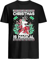 [VidiAmazing] Hot Unicorn Christmas is Magical Ugly Christmas T-Shirt