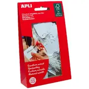 Apli 07011 Strung Tickets 22 x 35mm White 100 Pack