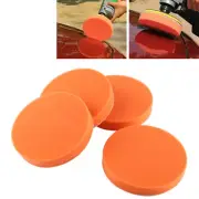 5X Car Polisher Buffer 6inch Sponge Polishing Buffing Orange Waxing Pad Set