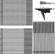 60Pcs Pin End Scroll Saw Blade Set Compatible with MS20 4inch High Carbon Steel Scroll Saw Blades Assortment 15TPI 18TPI 24TPI Wood Cutting Scroll Saw Blade Replacement for Wood(60pcs)