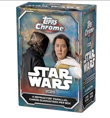 2025 TOPPS Chrome Star Wars Sealed Blaster Value Box (40 Cards) New Confirmed