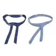 Self Tied Denims Waist Belt for Wind Coat Women Men Universal Waiststrap Decor