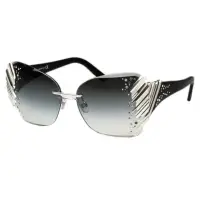 在飛比找momo購物網優惠-【SWAROVSKI】-限量豪華 太陽眼鏡(銀色)