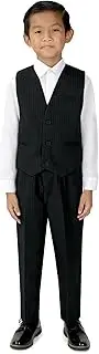 [Spring Notion] Big Boys' Fine Pinstripe Vest and Pants Set