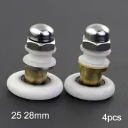 4x Partial Shower Door Rollers Runner-Wheels Pulleys Eccentrics Sliding Pulleys