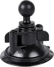 Suction Cup Base Mount with 1-inch Ball, Compatible with RAM Mounts and Other B Size Double Ball Socket Arm