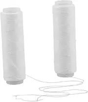 BIUDECO 2pcs Braided Fishing Line for Sea Fishing Bait Tying Elastic Thread Invisible Elastic Thread for Bait Security