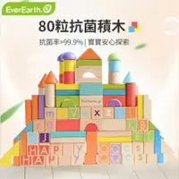 在飛比找鮮拾優惠-【EverEarth】 80粒抗菌積木 | 孩童益智玩具 |