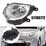 For Fiat 500 2008-2015 High Beam Black Front Light Car Replacement Part