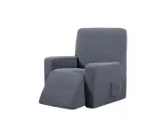 Stretch Recliner Cover Lift Reclining Recliner Chair Slip Cover Recliner Slipcover-Grey