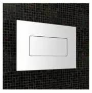 Caroma INVISI II DUAL FLUSH PLATE & BUTTON Rectangular Metal CHROME *Aust Brand