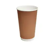 16oz PLA Coated DW Cup /Brown 500pc