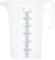 Chef Inox Measuring Jug with Blue Graduating, 3 Litre Capacity