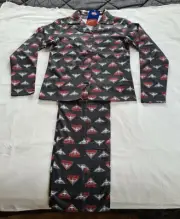 Essendon Bombers AFL AF9041S W20 Ladies 2 Piece Flannel Pyjama Set Size 8 New