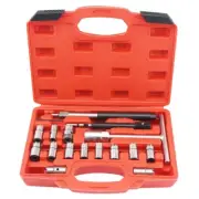 5/7/10/17PCFour Sets Diesel Injector Seat Cutter Cleaner Tool Set Carbon Remover