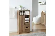 Cosmoliving Bronx Bathroom Storage Cabinet 2 Storage Drawers 1 Door Cabinet