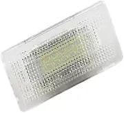 Wivplex For Land Rover, for Range Rover, for Sport L322 2005 2006 2007 2008 White SMD Trunk Luggage Compartment Footwell Light 6000K White Car Number Plate Light(BLACK 1PC)