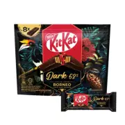 4 PACKS X 8 pieces NESTLÉ KITKAT 2-Fingers Dark Borneo Chocolate Share Pack