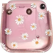 BLBMTCBCAG Camera Accessory Daisy Artist Oil Paint PU Leather Instant Camera Shoulder Bag Protector Cover Case Fit for Fujifilm Fit for Mini 11 Camera Protection