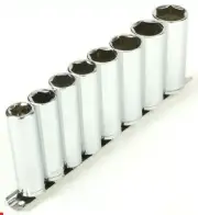 9 pcs 1/2" dr deep socket set metric 1/2in drive wrench chrome sockets