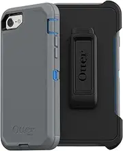 OtterBox Defender Series Case for iPhone SE (3rd & 2nd Gen) & iPhone 8/7 (Only - Not Plus) - Holster Clip Included - Non-Retail Packaging - Marathoner (Blue/Grey)