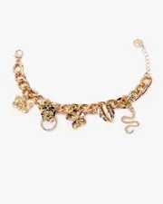 Gold Tropical Charm Bracelet