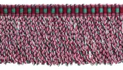 Bullion Fringe Trim with Woven Header, Color# VL01 - Holly Red [18 Yards]