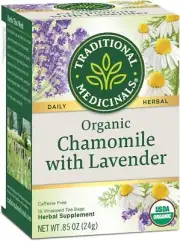 Traditional Medicinals Herbal Tea Organic Chamomile with Lavender - 16 Tea Bags