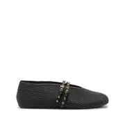 [Alaïa] Alaïa Leather Ballet Flats 36 IT BLACK