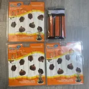 Vtg Make ‘n Mold Mini Pumpkin Pops Candy Melt Lollipops Maker Lot Of 3