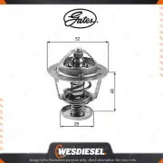 Gates Coolant Thermostat + Gaskets & Seals fits Mazda MX-5 NB BP4W BP Turbo 1.8L (for: Mazda)