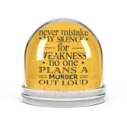 Unique Snow Globe with Empowering Quote, Home Decor, Motivational Decor
