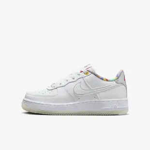 Nike Air Force 1 Lv8 GS [FN8912-111] 大童 休閒鞋 經典 AF1 皮革 穿搭 白彩