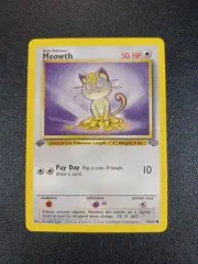 Meowth 56/64 Jungle Set 1st Edition Pokémon TCG 1999 WoTC Vintage