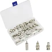 BNC to RCA Adapter Connectors Kit - 30 Pcs Coaxial Cable Connectors Assortment -