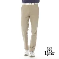 在飛比找Yahoo奇摩購物中心優惠-【Lynx Golf】男款彈性舒適經典百搭素面卡其褲平口休閒