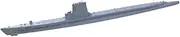 LFC600951 1/600 Military Model Kit USN Barbel Class Submarine