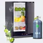 Smad Propane Fridge 12V 3 Way Fridge 60L No Noise Refrigerator Gas Refrigerator