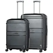 Volair Zurich Hardside 2 Piece Spinner Suitcase Set Large & Medium Black