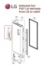 LG GENUINE #ACQ30447401 LG FRIDGE Cover Assembly, Display GF-B590PL