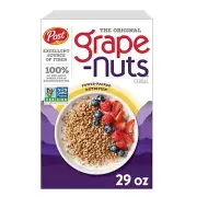 Grape Nuts Original Breakfast Cereal, Crunchy Whole Grain Wheat and Barley Ce...